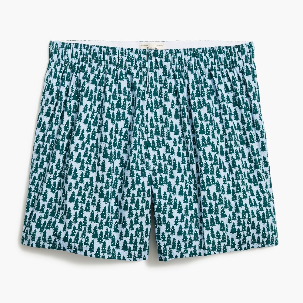 NWT J. Crew Men’s Woven Boxer Brief Size XL in Yeti Evening Storm